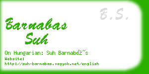 barnabas suh business card